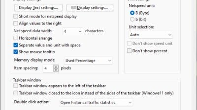 Taskbar Window Settings