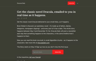 Dracula Daily screenshot 1