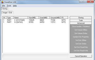Clonedisk screenshot 1