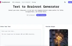 text to brainrot video generator