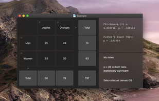 Easy Chi-Square Calculator screenshot 1