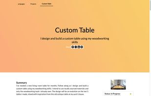 Project Pages screenshot 1
