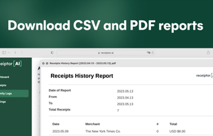 Receiptor AI screenshot 2