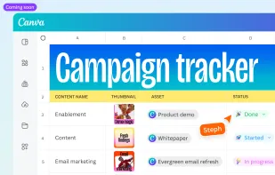 Canva Sheets screenshot 1