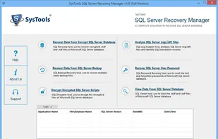 SysTools SQL Server Recovery Manager screenshot 1