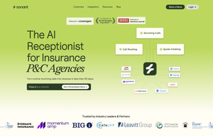 AI Receptionist for Insurance P&C Agencies - Automate Calls 24/7 with Voice AI?Sonant AI transforms routine incoming calls into revenue for Property & Casualty insurance agencies. Automate quote intake, call routing, and appointment scheduling with seamless integrations to EZLynx, Applied Epic, Momentum, QQCatalyst, and leading calendar/AMS platforms.