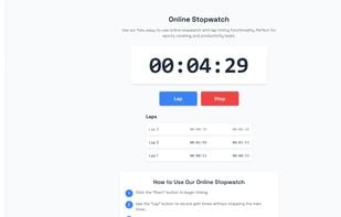 OnlineAlarmClock.com screenshot 2