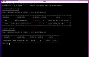 Demo: Secret detection