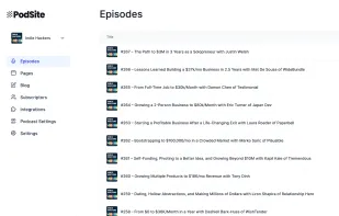 PodSite screenshot 1