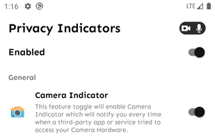 Privacy Indicators screenshot 1