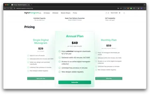 Pricing Page