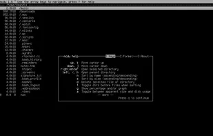 ncdu screenshot 1