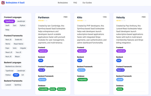 Boilerplates 4 SaaS screenshot 2
