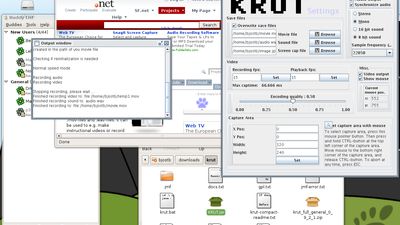Krut running on XGL/Compiz (Linux) 