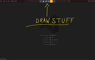 You can draw things on screen