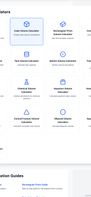 Home page of Volumecalculato.co (Second Screenshot)