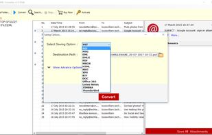 select the desired file saving option.