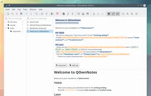 QOwnNotes main screen vertical layout