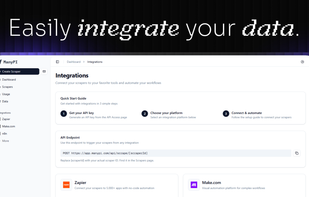 Easily integrate your data