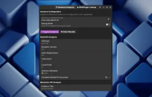 Fedinspect screenshot 1