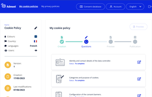 Create your cookie policy in Legal Design