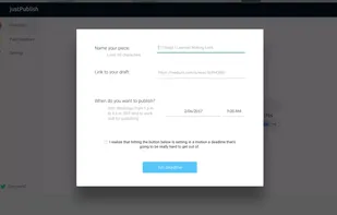 JustPublish screenshot 1
