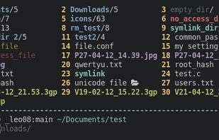 CliFM screenshot 1
