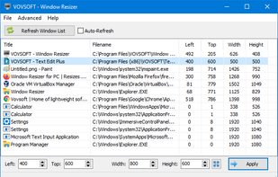 Window Resizer screenshot 1
