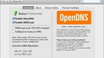 OpenDNS DNSCrypt Proxy screenshot 1