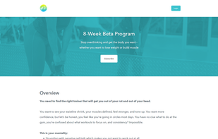 Example site, header.