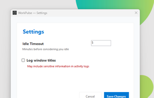 WorkPulse screenshot 1