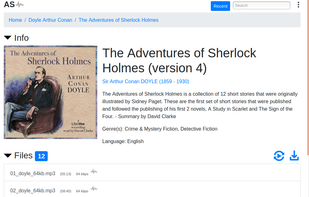 Audioserve screenshot 1