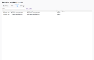 Request Blocker screenshot 2