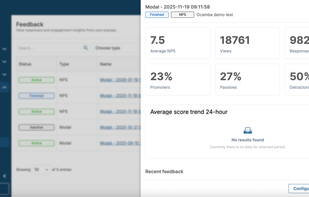 Hood - Modal feedback