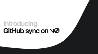 v0 adds direct GitHub sync, branch switching, and pull request support image