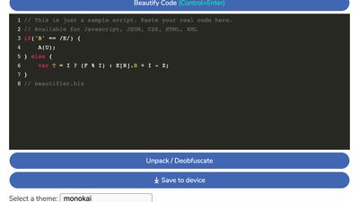 Source code Beautifier