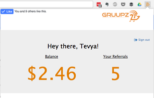 See your current balance, and get your referral link.