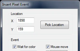 For the advanced gamer, make the macro smart by using pixel events!