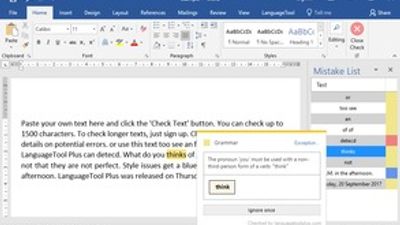LanguageTool in Word