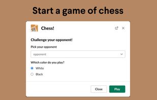 Challenging a friend to a match.