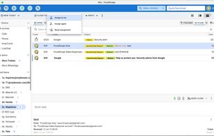 - Assign emails as tasks to specific team members. 
- Tag requests with urgency level, request type, or client name.
