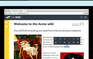 SlimWiki screenshot 1
