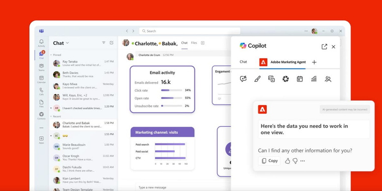 Adobe unveils new AI agents that integrate into Microsoft 365 Copilot for visual content image