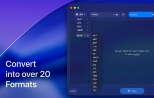 Convert into over 20 Formats