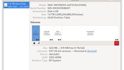 GNOME Disks screenshot 1