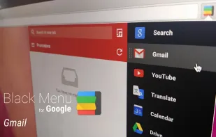 Black Menu for Google screenshot 1