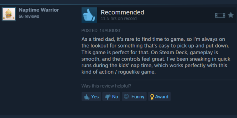 Steam adds new customer Review feature for Steam Deck image