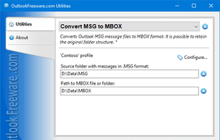 Convert MSG to MBOX for Outlook screenshot 1