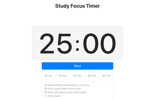 Study Focus Timer screenshot 1