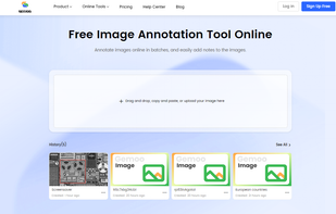 Gemoo Online Image Annotation Tool Landing Page